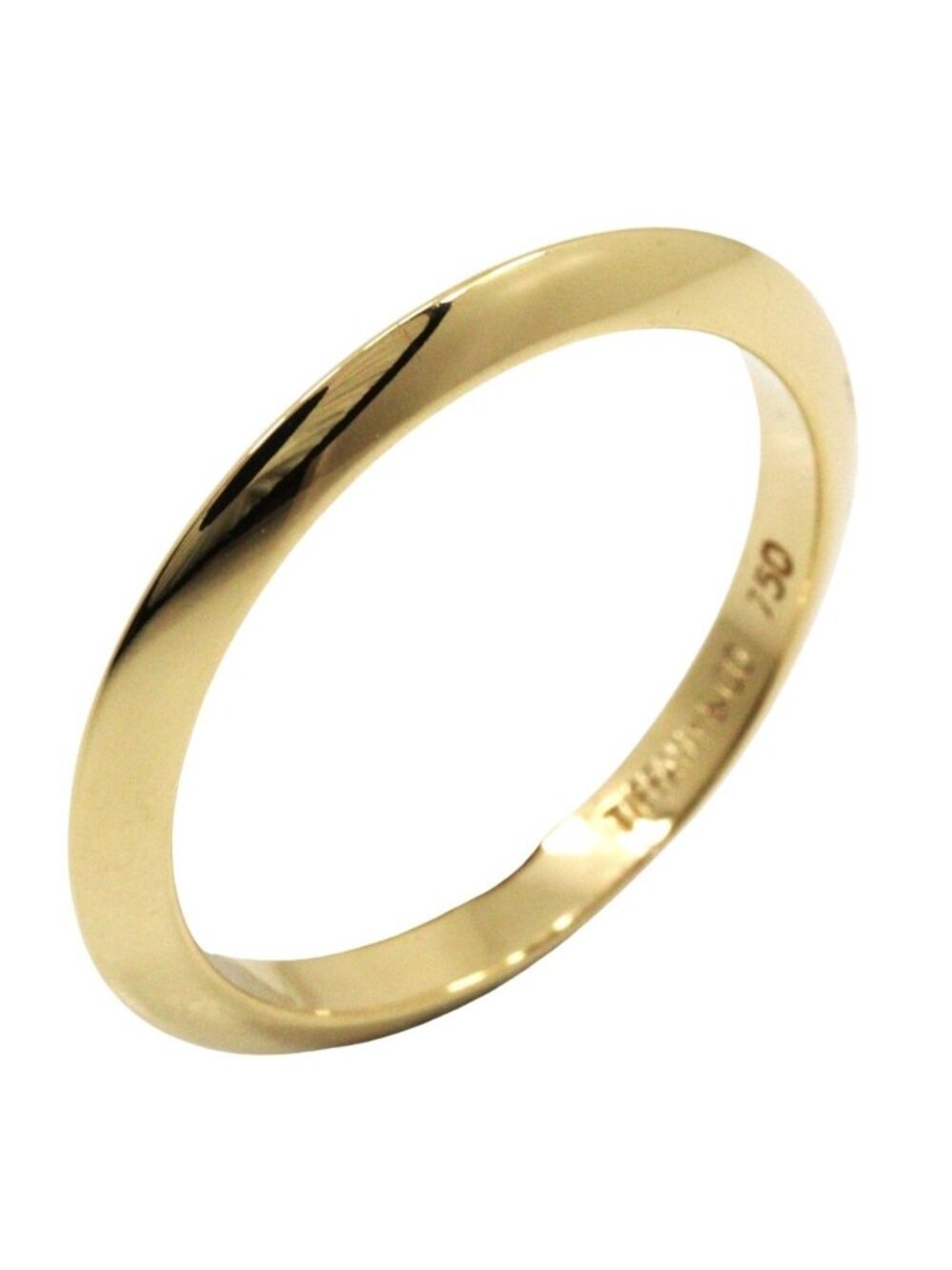 Tiffany & Co Knife Edge 18k Yellow Gold Ring